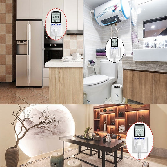 AC 240V 50Hz Max 10A LCD Display Power Meter Energy Watt Amps Volt Electricity Usage Monitor Analyzer, AU Plug