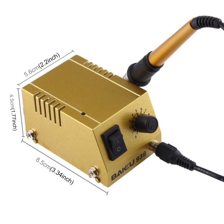 BAKU BK-938 AC 220V 1-18W Mini Thermostatic Soldering Station Electric Iron, EU Plug (Random Color Delivery) - free shipping - PMC TechLife - Order now!
