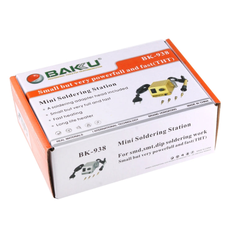 BAKU BK-938 AC 220V 1-18W Mini Thermostatic Soldering Station Electric Iron, EU Plug (Random Color Delivery) - free shipping - PMC TechLife - Order now!