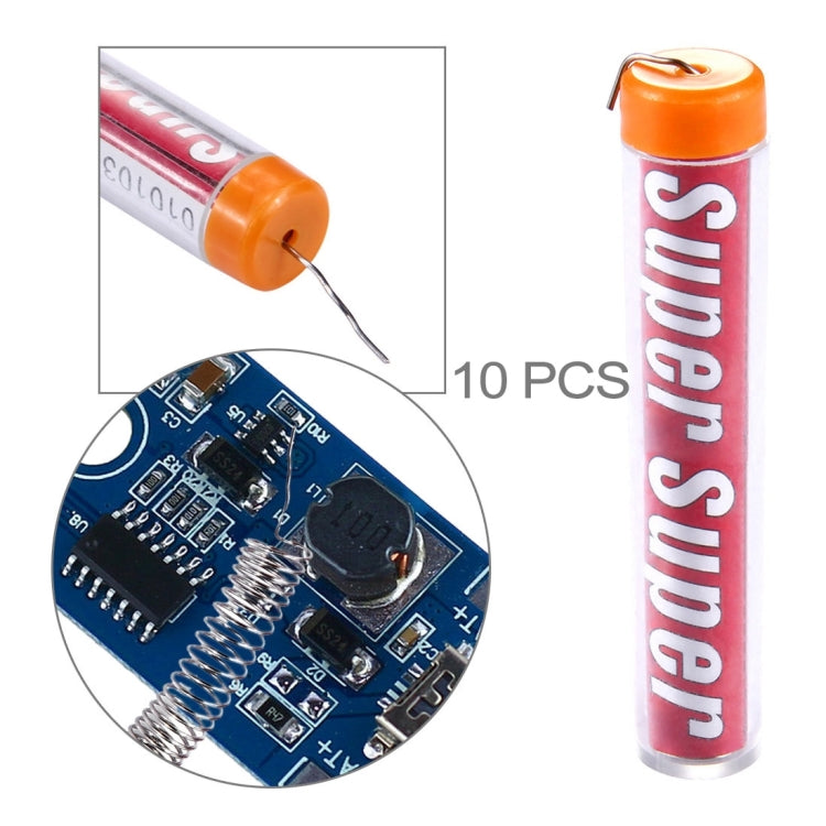 10 PCS 0.8mm Solder Wire Flux Tin Lead Melt Soldering Wire - Welding Wire by PMC TechLife | Online Shopping South Africa | PMC TechLife | Buy Now Pay Later Mobicred