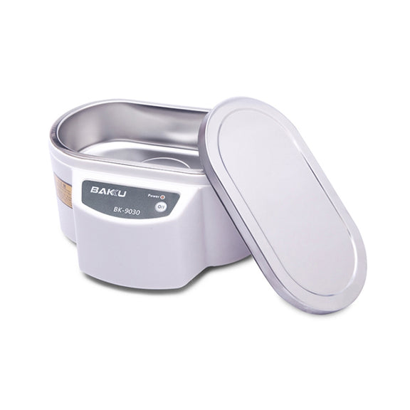 BAKU BK-9030 30W 0.8L LCD Display Ultrasonic Cleaner, AC 110V, US Plug(White)