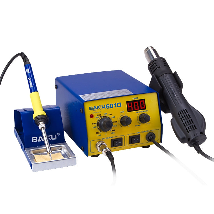 BAKU BK-601D AC 110V LED Display 2 in 1 Hot Air Gun Soldering Iron Soldering Station - free shipping - PMC TechLife - Order now!