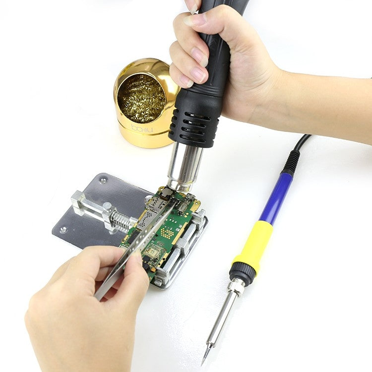 BAKU BK-878L2 AC 110V LED Display 2 in 1 Hot Air Gun Soldering Iron Soldering Station - free shipping - PMC TechLife - Order now!