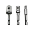 3 PCS/Set Socket Bit Extension Bar Hex Shank Adapter Drill Nut Driver Power Drill Bit(1/4, 3/8, 1/2 inch), Length:50mm - Hex Key & Spanner by PMC TechLife | Online Shopping South Africa | PMC TechLife
