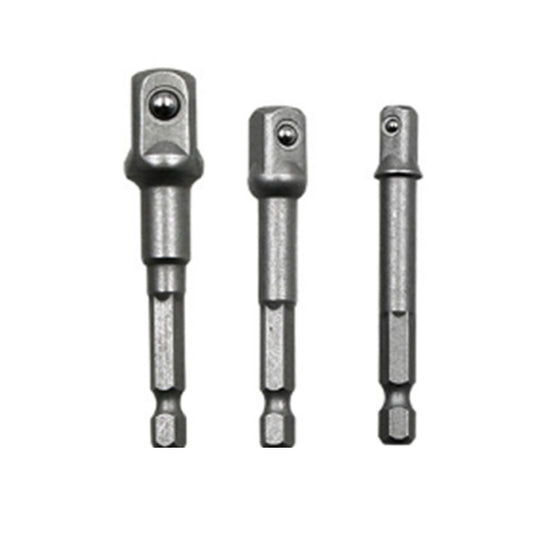 3 PCS/Set Socket Bit Extension Bar Hex Shank Adapter Drill Nut Driver Power Drill Bit(1/4, 3/8, 1/2 inch), Length:65-73mm - Hex Key & Spanner by PMC Jewellery | Online Shopping South Africa | PMC Jewellery | Buy Now Pay Later Mobicred