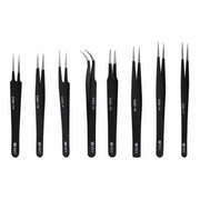 BEST BST-10 Precision Anti-static ESD Stainless Steel Tweezers