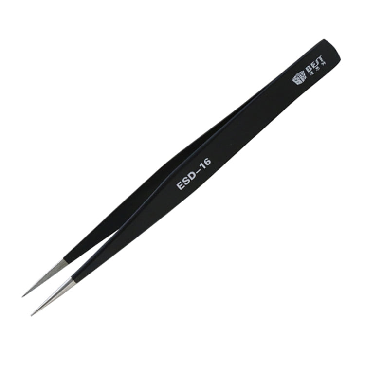 BEST BST-16 Precision Anti-static ESD Stainless Steel Tweezers - free shipping - PMC TechLife - Order now!