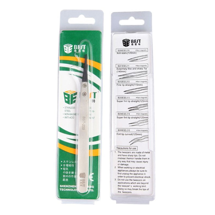 BEST BST-259 Stainless Steel Snti Static Tweezer - Tweezers by BEST | Online Shopping South Africa | PMC TechLife | Buy Now Pay Later Mobicred