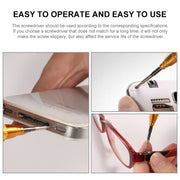 JF-658-0.8 Metal Mobile Phone Repair Tool Five Star Screwdriver