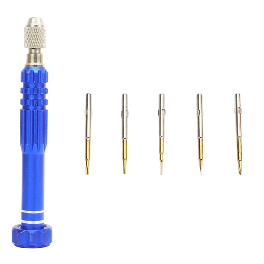 JF-6688 5 in 1 Metal Multi-purpose Pen Style Screwdriver Set for Phone Repair(Blue) - free shipping - PMC Jewellery - Order now!