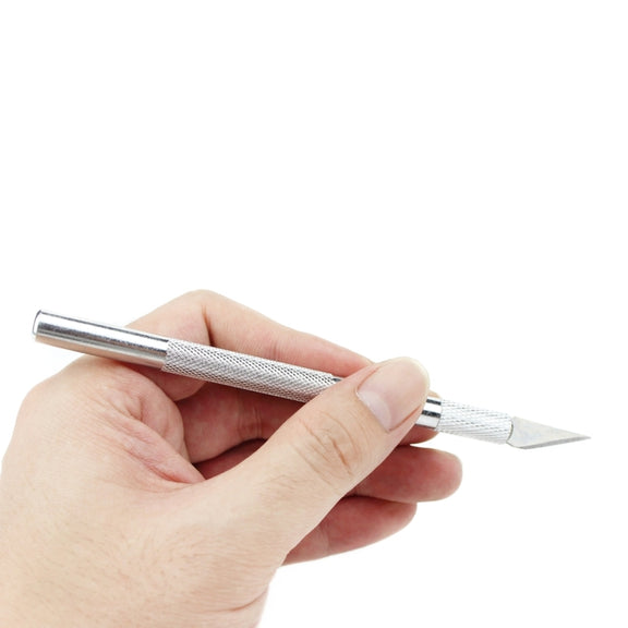 JIAFA JF-621 Metal Carving Knife Professional Mobile Phone Repair Tool with 6 Blades(Silver)