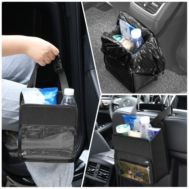 FUNADD Portable Folding Car Back Seat Hook Storage Box (Black) - Seat Accessories by FunAdd | Online Shopping South Africa | PMC TechLife | Buy Now Pay Later Mobicred