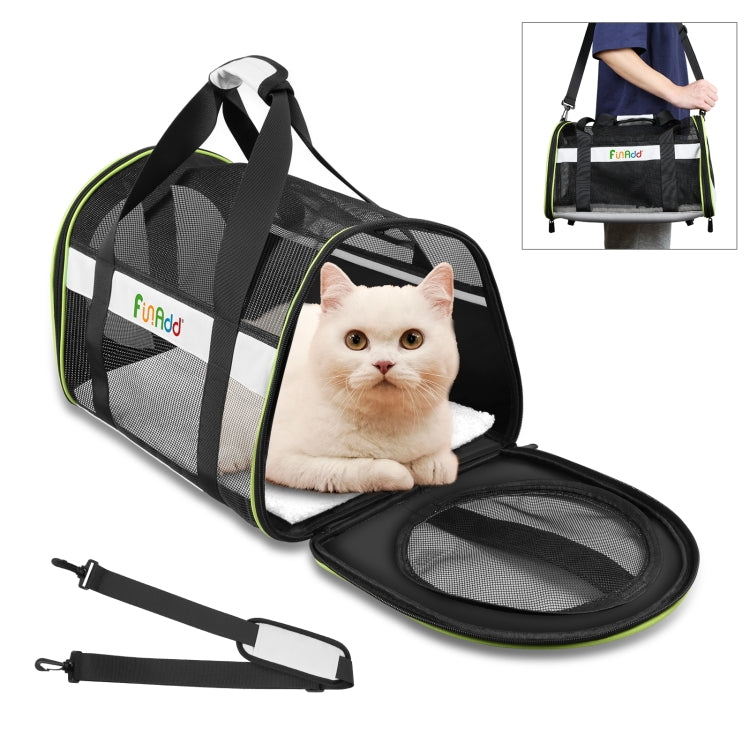 FUNADD Pet Travel Carrier Bag Shoulder Foldable Tote Bag(Grey) - Pet Storages & Bags by FunAdd | Online Shopping South Africa | PMC Jewellery | Buy Now Pay Later Mobicred