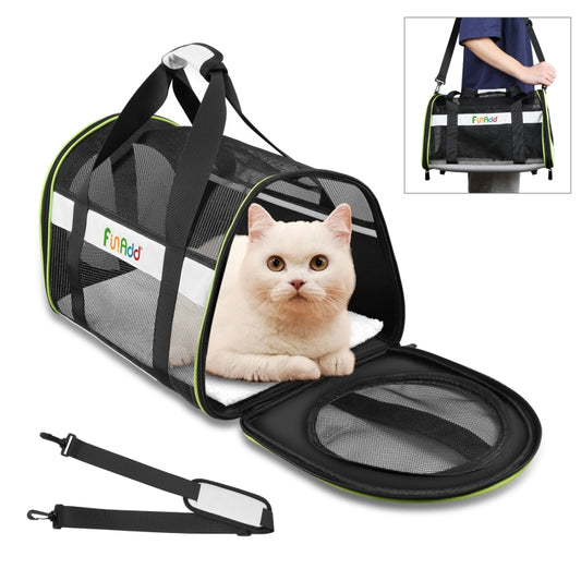 FUNADD Pet Travel Carrier Bag Shoulder Foldable Tote Bag(Grey) - Pet Storages & Bags by FunAdd | Online Shopping South Africa | PMC Jewellery | Buy Now Pay Later Mobicred