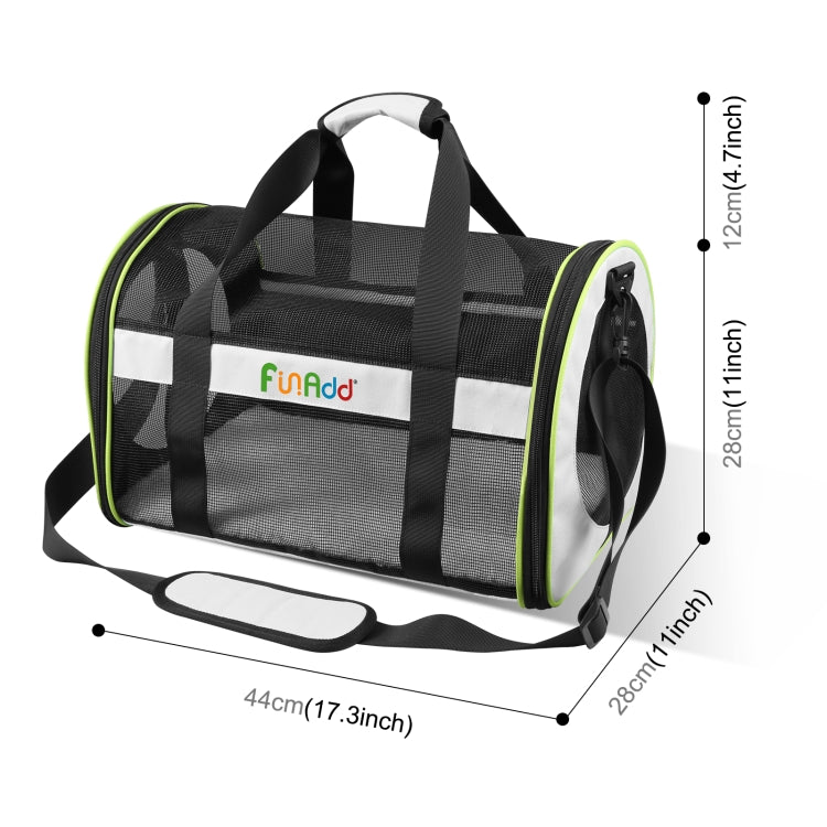 FUNADD Pet Travel Carrier Bag Shoulder Foldable Tote Bag(Grey) - Pet Storages & Bags by FunAdd | Online Shopping South Africa | PMC Jewellery | Buy Now Pay Later Mobicred