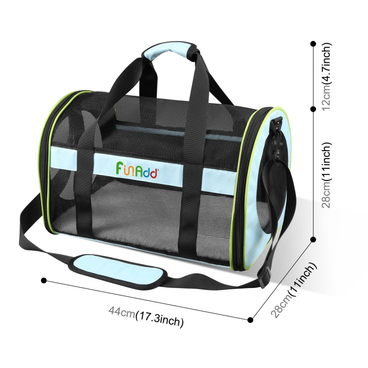 FUNADD Pet Travel Carrier Bag Shoulder Foldable Tote Bag(Blue) - Pet Storages & Bags by FunAdd | Online Shopping South Africa | PMC Jewellery | Buy Now Pay Later Mobicred