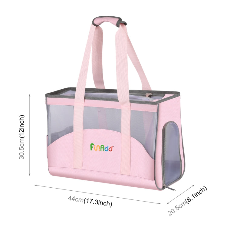 FUNADD Portable Breathable Pet Bag Outdoor Shoulder Tote Bag (Pink) - Pet Bags by FunAdd | Online Shopping South Africa | PMC Jewellery | Buy Now Pay Later Mobicred