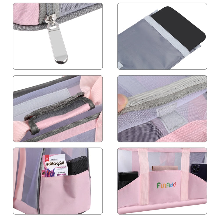 FUNADD Portable Breathable Pet Bag Outdoor Shoulder Tote Bag (Pink) - Pet Bags by FunAdd | Online Shopping South Africa | PMC Jewellery | Buy Now Pay Later Mobicred