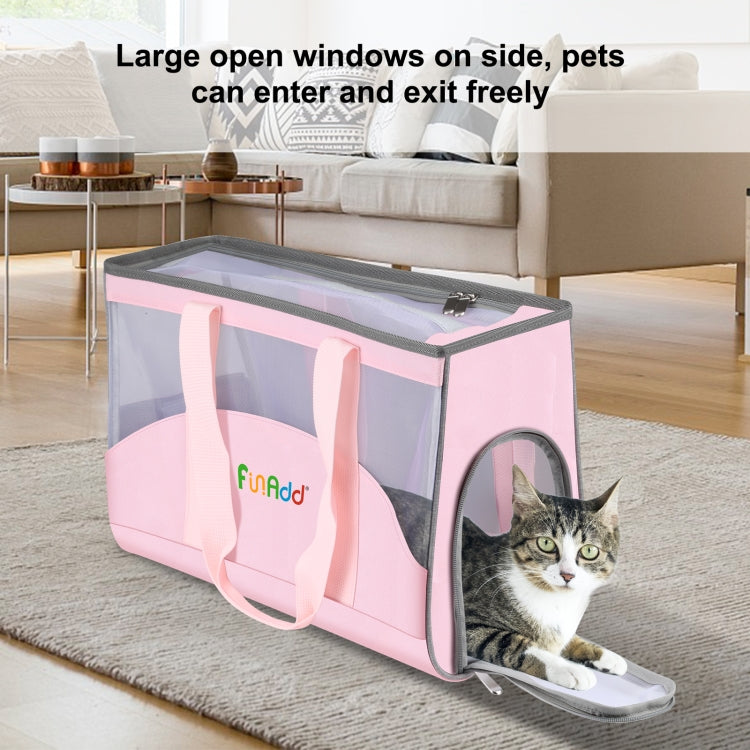 FUNADD Portable Breathable Pet Bag Outdoor Shoulder Tote Bag (Pink) - Pet Bags by FunAdd | Online Shopping South Africa | PMC Jewellery | Buy Now Pay Later Mobicred