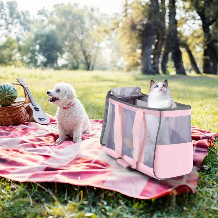FUNADD Portable Breathable Pet Bag Outdoor Shoulder Tote Bag (Pink) - Pet Bags by FunAdd | Online Shopping South Africa | PMC Jewellery | Buy Now Pay Later Mobicred