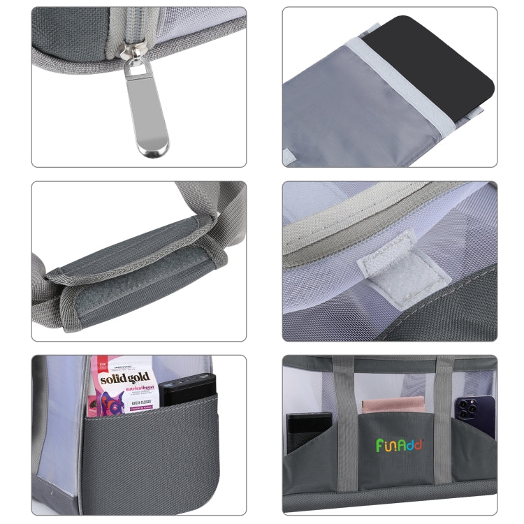 FUNADD Portable Breathable Pet Bag Outdoor Shoulder Tote Bag (Grey) - Pet Storages & Bags by FunAdd | Online Shopping South Africa | PMC Jewellery | Buy Now Pay Later Mobicred