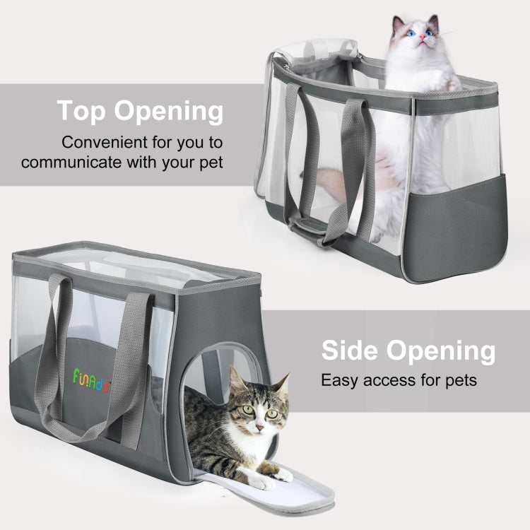 FUNADD Portable Breathable Pet Bag Outdoor Shoulder Tote Bag (Grey) - Pet Storages & Bags by FunAdd | Online Shopping South Africa | PMC Jewellery | Buy Now Pay Later Mobicred