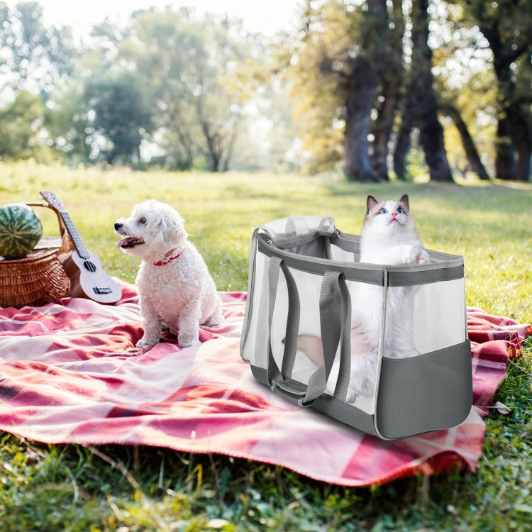 FUNADD Portable Breathable Pet Bag Outdoor Shoulder Tote Bag (Grey) - Pet Storages & Bags by FunAdd | Online Shopping South Africa | PMC Jewellery | Buy Now Pay Later Mobicred
