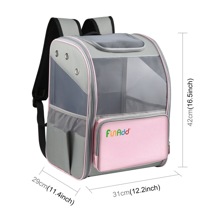 FUNADD Fold Breathable Pet Backpack Outdoor Shoulders Cat Bag (Pink) - free shipping - PMC Jewellery - Order now!
