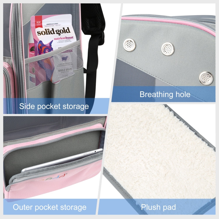 FUNADD Fold Breathable Pet Backpack Outdoor Shoulders Cat Bag (Pink) - free shipping - PMC Jewellery - Order now!