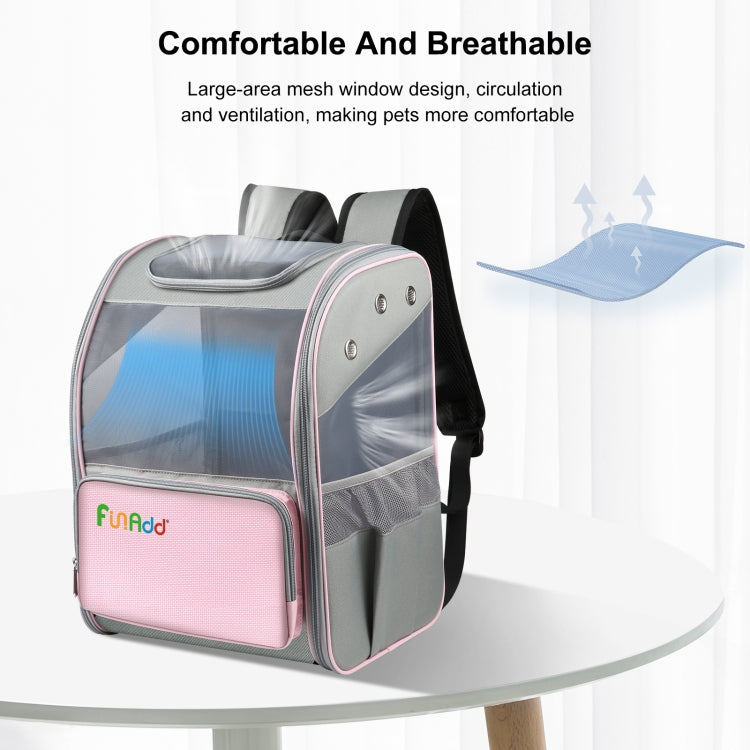 FUNADD Fold Breathable Pet Backpack Outdoor Shoulders Cat Bag (Pink) - free shipping - PMC Jewellery - Order now!
