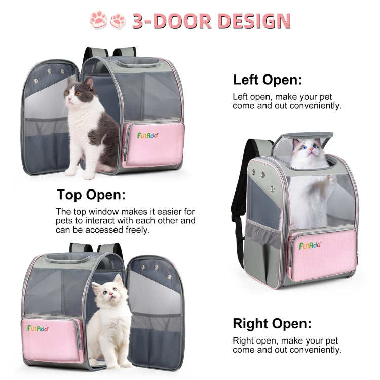 FUNADD Fold Breathable Pet Backpack Outdoor Shoulders Cat Bag (Pink) - free shipping - PMC Jewellery - Order now!