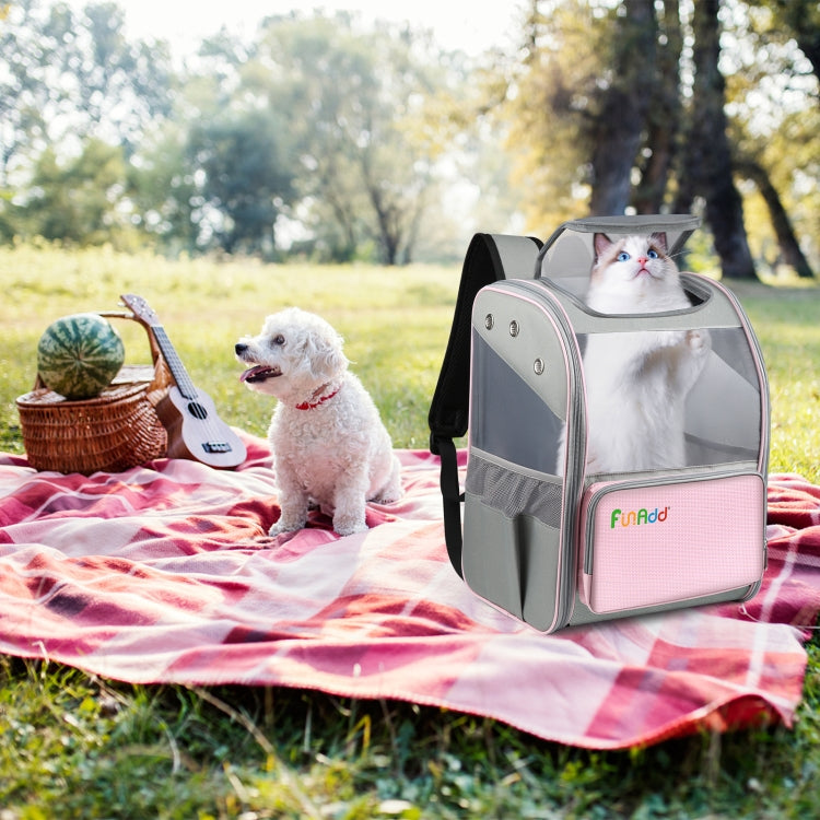 FUNADD Fold Breathable Pet Backpack Outdoor Shoulders Cat Bag (Pink) - free shipping - PMC Jewellery - Order now!
