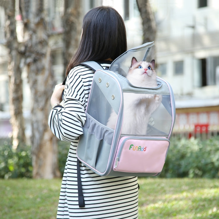 FUNADD Fold Breathable Pet Backpack Outdoor Shoulders Cat Bag (Pink) - free shipping - PMC Jewellery - Order now!