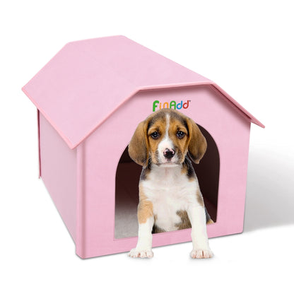 FUNADD Extra Large Folding Weatherproof Pet Houses with Removable Mat (Pink) - Pet Houses & Accessories by FunAdd | Online Shopping South Africa | PMC Jewellery | Buy Now Pay Later Mobicred
