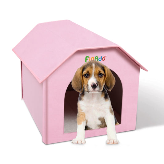 FUNADD Extra Large Folding Weatherproof Pet Houses with Removable Mat (Pink) - Pet Houses & Accessories by FunAdd | Online Shopping South Africa | PMC Jewellery | Buy Now Pay Later Mobicred