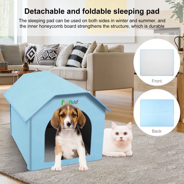 FUNADD Extra Large Folding Weatherproof Pet Houses with Removable Mat (Blue) - Pet Houses & Accessories by FunAdd | Online Shopping South Africa | PMC Jewellery | Buy Now Pay Later Mobicred