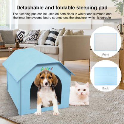 FUNADD Extra Large Folding Weatherproof Pet Houses with Removable Mat (Blue) - Pet Houses & Accessories by FunAdd | Online Shopping South Africa | PMC Jewellery | Buy Now Pay Later Mobicred