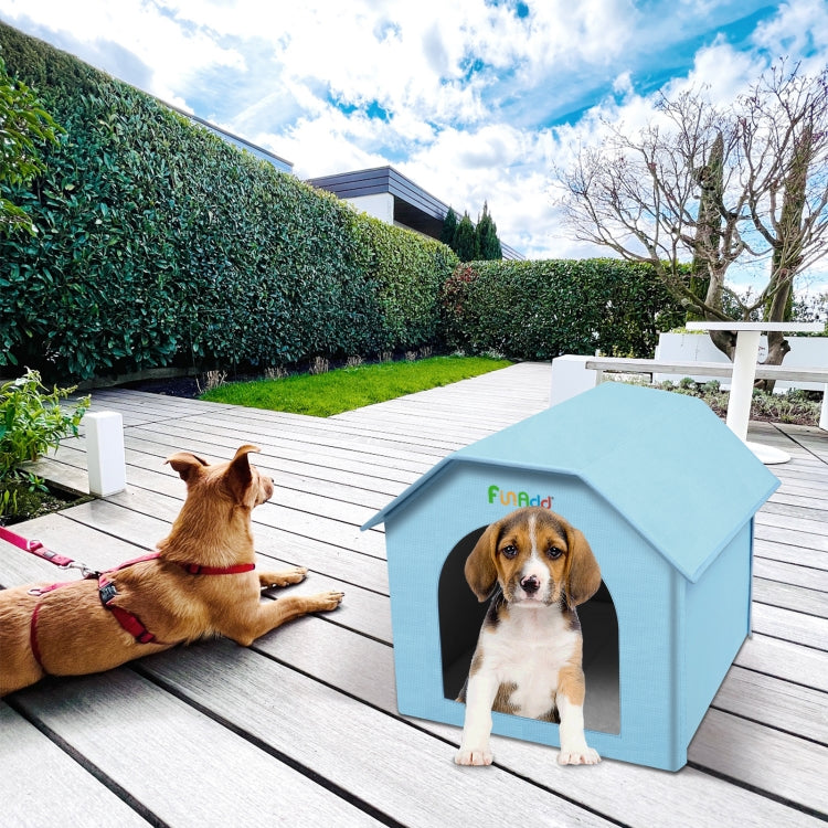 FUNADD Extra Large Folding Weatherproof Pet Houses with Removable Mat (Blue) - Pet Houses & Accessories by FunAdd | Online Shopping South Africa | PMC Jewellery | Buy Now Pay Later Mobicred