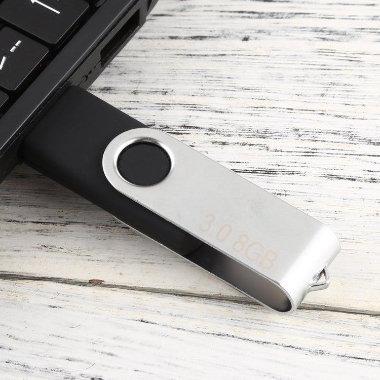 8GB Twister USB 3.0 Flash Disk USB Flash Drive (Black) - USB Flash Drives by PMC Jewellery | Online Shopping South Africa | PMC Jewellery | Buy Now Pay Later Mobicred