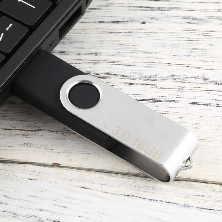 16GB Twister USB 3.0 Flash Disk USB Flash Drive (Black) - USB Flash Drives by PMC Jewellery | Online Shopping South Africa | PMC Jewellery | Buy Now Pay Later Mobicred