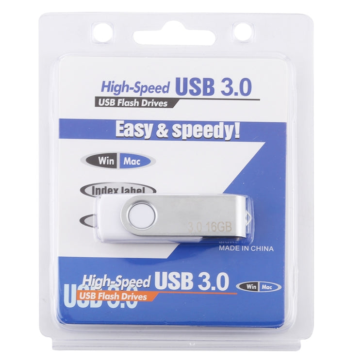 16GB Twister USB 3.0 Flash Disk USB Flash Drive (White) - free shipping - PMC Jewellery - Order now!