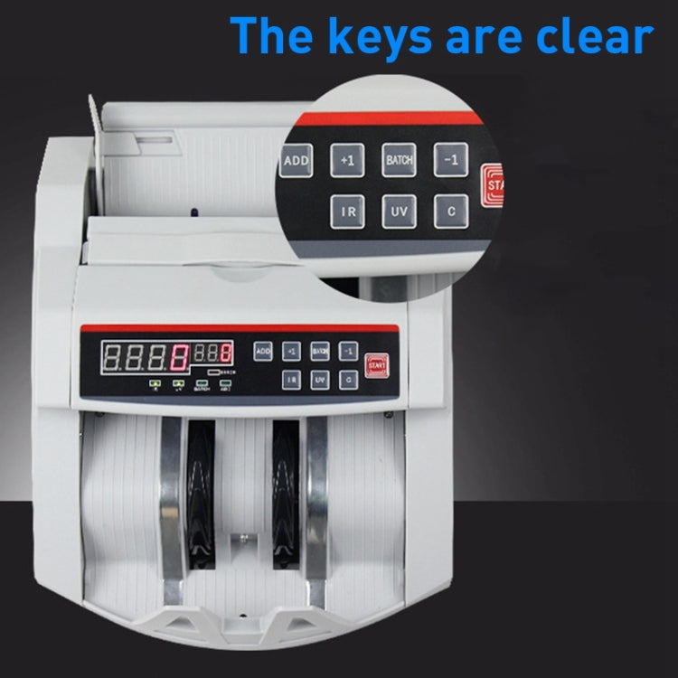 2108UV/IR 220V Multi-Currency Money Counter, Specification: US Plug