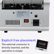 2108UV/IR 220V Multi-Currency Money Counter, Specification: US Plug