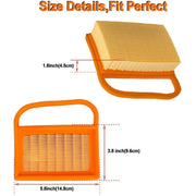 Air Filter Cleaner for Stihl TS410 420 480 500i Concrete Cutoff Chop Saw Replace 4238 141 0300 Stens 605-555 Rotary 12716