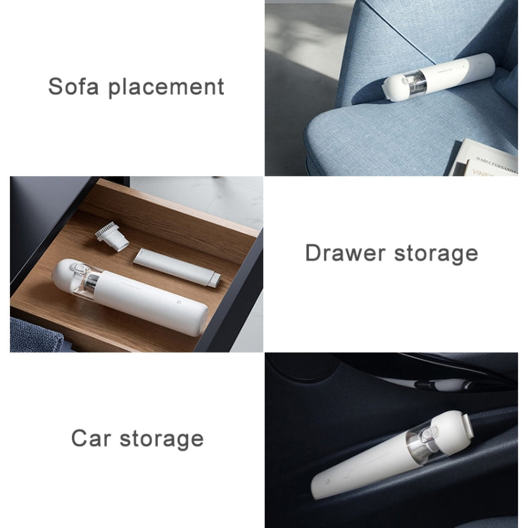 Original Xiaomi Mijia 120W 13000Pa Portable Handheld Car Home Vacuum Cleaner Dust Catcher Cleaning Tools(White) - free shipping - PMC TechLife - Order now!