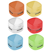 4W Hardcover Rechargeable Style Portable Handheld Wireless Mini Desktop Vacuum Cleaner(White)