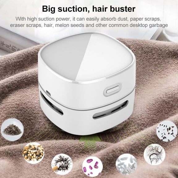 4W Hardcover Rechargeable Style Portable Handheld Wireless Mini Desktop Vacuum Cleaner(Blue)