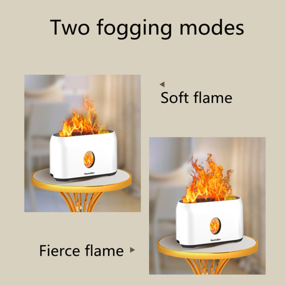 USB Simulation Flame Humidifier (Black)