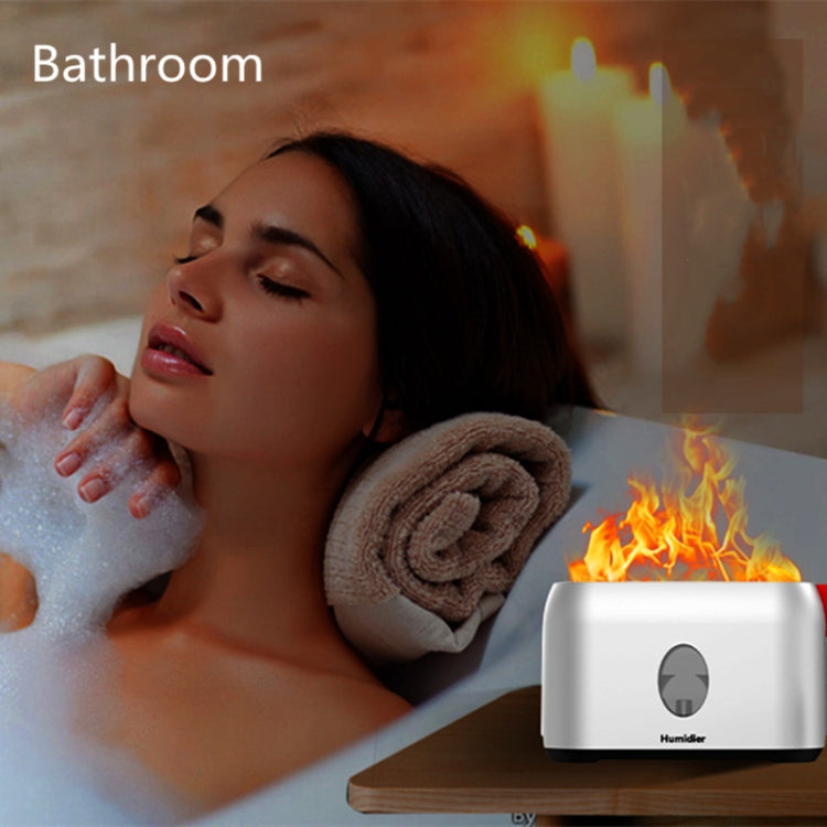 USB Simulation Flame Humidifier (Black)