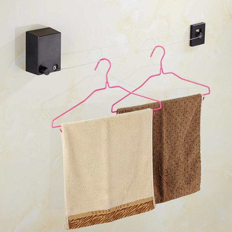 Retractable Indoor And Outdoor Clothes Wall Hanger Magic Drying Rack Balcony Bathroom Invisible Clothesline Wire Rope(White) - Shelf & Hooks by PMC TechLife | Online Shopping South Africa | PMC TechLife | Buy Now Pay Later Mobicred